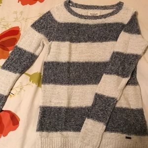 Abercrombie striped/sparkly sweater